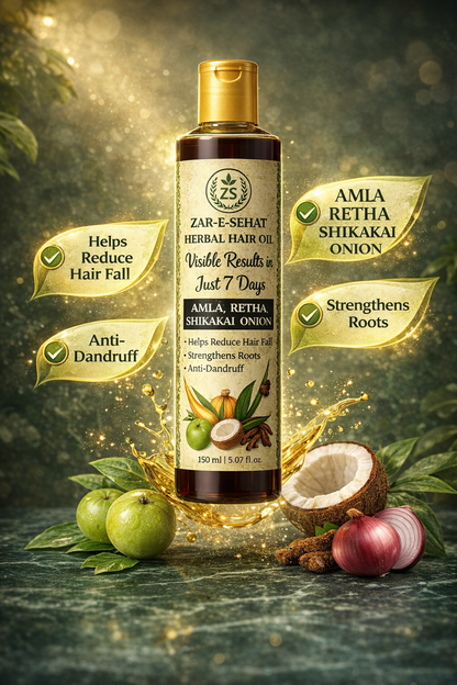 ZAR-E-SEHAT – 100% Herbal & Organic Hair Oil in Pakistan | Natural Wellness Products